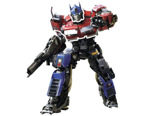 Optimus Prime figur med vapen
