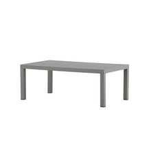 Trädgårdsbord med aluminiumram och räfflad bordsskiva