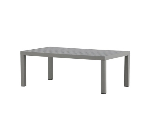 Trädgårdsbord med aluminiumram och räfflad bordsskiva