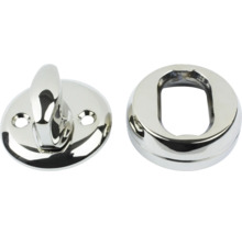 Toalettdörrbeslag med vridknapp och motstycke