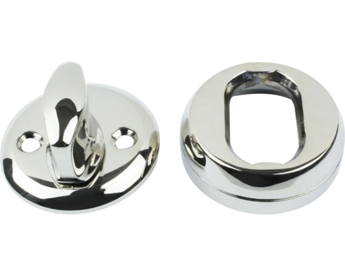 Cylindervredsats HABO 40 nickel Toalettdörrbeslag med vridknapp och motstycke