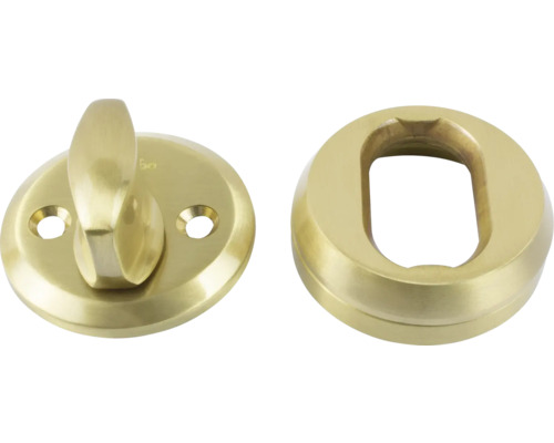 Cylindervredsats HABO 40 matt mässing Dörrbeslagsset för badrum och toaletter