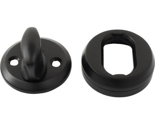 Cylindervredsats HABO 40 svart Dörrbeslagsset för badrum eller toalett