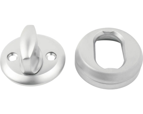 Cylindervredsats HABO 40 matt krom Dörrlås med rosett och motstycke