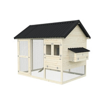 Hönshus med nät och tak