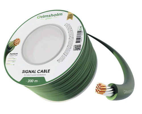 Signalkabel GRIMSHOLM Premium 200m Grimsholm Green signalkabel för robotgräsklipparinstallationer, 200 meter