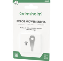 Grimsholm robotgräsklipparknivar, set med nio stycken, passar Honda Miimo HRM 40, 70 och Bosch Indego