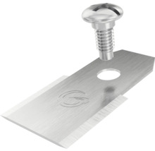 Trapetsblad med fästskruv