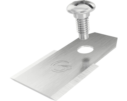 Trapetsblad med fästskruv