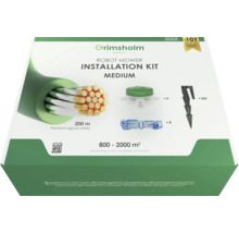 Grimsholm installationssats medium för robotgräsklippare med 200 m signalkabel, 4 anslutningsklämmor, 4 kabelskarvar och 300 pinnar