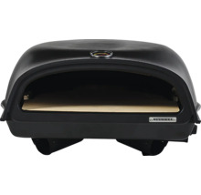 Svart Muurikka pizzaugn med termometer och pizzasten