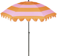 Strandparasoll med randigt mönster