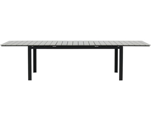 Utdragbart trädgårdsbord med aluminiumram och bordsskiva