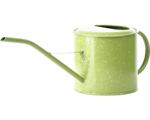 Vattenkanna ESSCHERT'S GARDEN emalj-look grön Vattenkanna i metall för trädgården