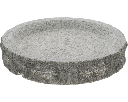 Fågelbad ESSCHERTS GARDEN granit rund Växtlåda av sten