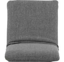 Grå stol med tygklädsel