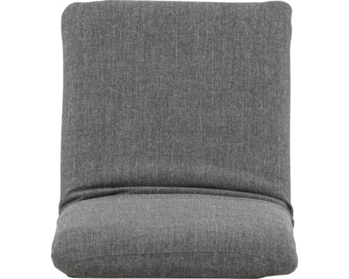 Grå stol med tygklädsel