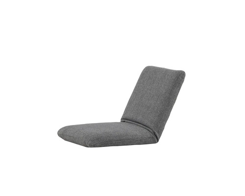 Grå golvstol med ryggstöd