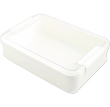 Förvaringslåda i plast med transparent lock