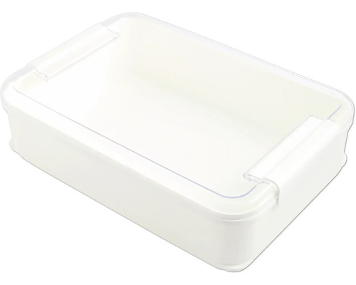 Förvaringslåda i plast med transparent lock