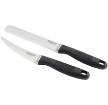 Två Tenneker köksknivar med svarta handtag