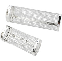 Två rökspiraler i rostfritt stål av märket Tenneker