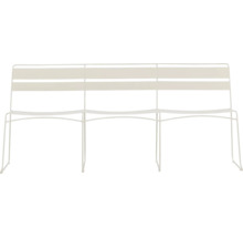 Trädgårdssoffa med tre sitsar av metall