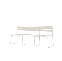 Trädgårdsbänk i metall för tre personer