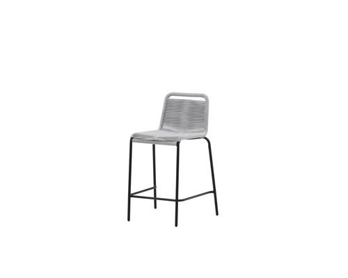 Barstol med flätad sits och ryggstöd