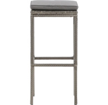 Barstol med grå sittdyna