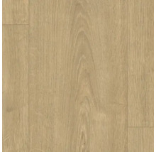 Närbild av laminatgolv med träutseende.