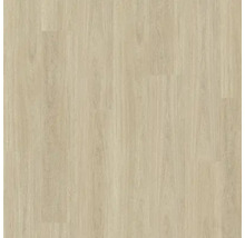 Närbild av vinylgolv med träutseende.