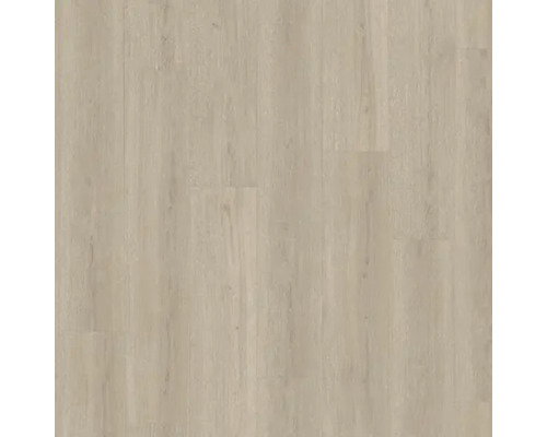 Närbild av ljust vinylgolv med trästruktur