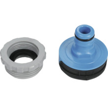 Trädgårdsslangkoppling och adapter av plast
