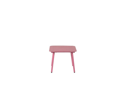 Sidobord VENTURE HOME Lina 40x40cm rosa Rosa sidobord i metall