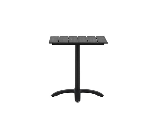 Trädgårdsbord med bordsskiva och fot i metall