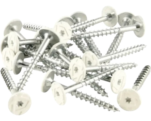 Flera skruvar med bricka och torxfäste