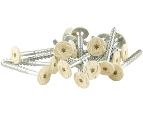 Flera träskruvar med linshuvud