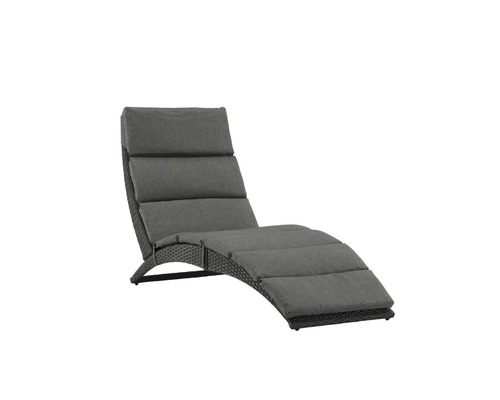 Trädgårdsliggstol med dyna