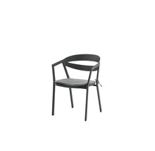 Trädgårdsstol med armstöd och sittdyna