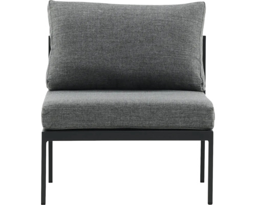 Fåtölj med klädsel och metallram