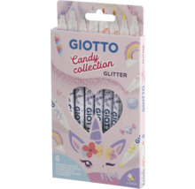 Giotto Candy Collection glitterpennor, 8 stycken i en förpackning