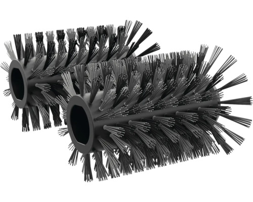 Två rullborstar för sopmaskiner