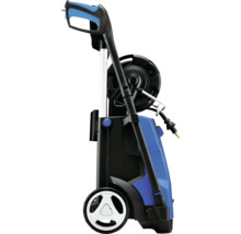 Högtryckstvätt med handtag, hjul och slangvinda