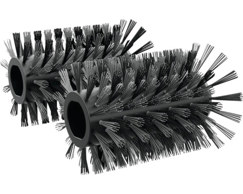 Två rullborstar för rengöring