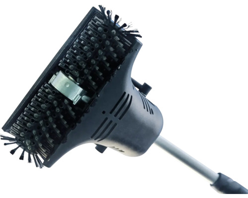 Grillborste med borst och skrapa för grillrengöring