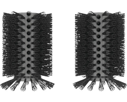 Två borstvalsar för rengöringsutrustning