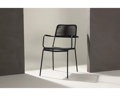 Trädgårdsfåtölj med armstöd