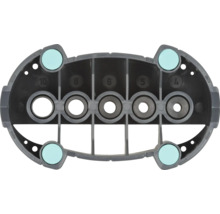 Multipel adapter för krananslutning med fem olika storlekar