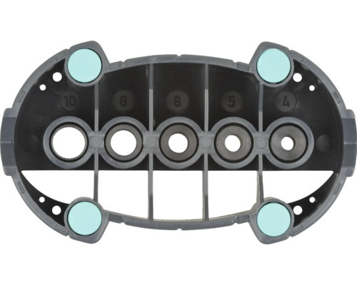 Multipel adapter för krananslutning med fem olika storlekar